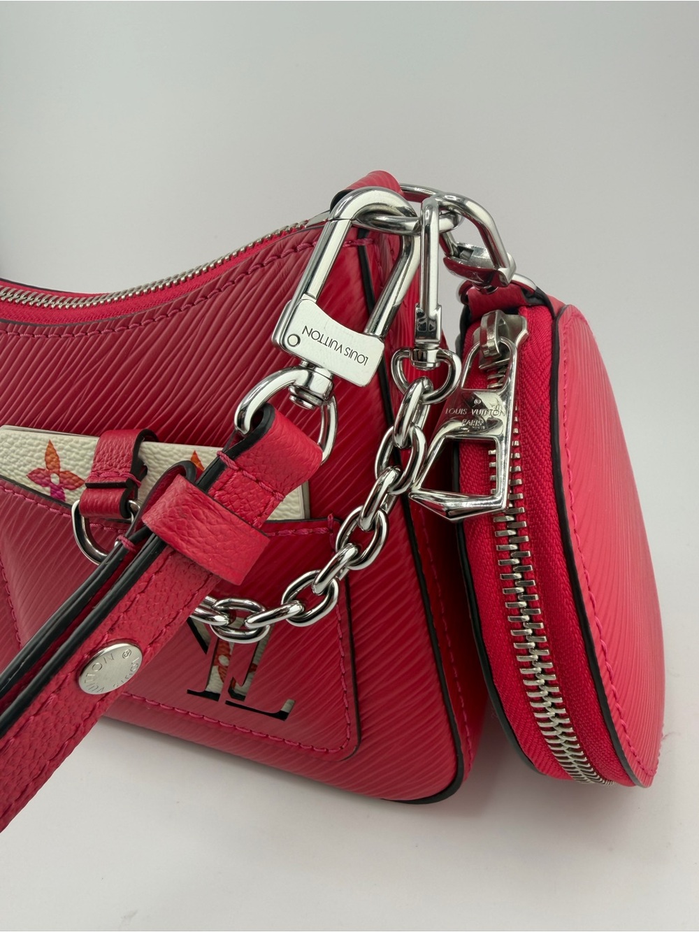 NEW Louis Vuitton Marellini Shoulder Bag Women's Miami Red Epi Leather Fashion - Picture 8 of 15